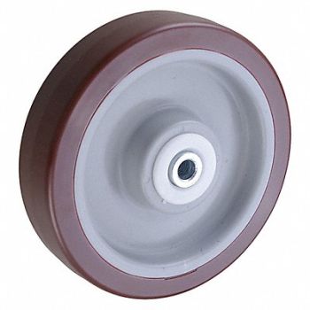 GRAINGER APPROVED PUR Tread on Plastic Core Wheel, 26Y383