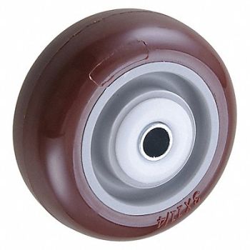 GRAINGER APPROVED PUR Tread on Plastic Core Wheel, 26Y385