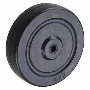 GRAINGER APPROVED Solid RBBR Wheel 5 280 lb., 26Y390