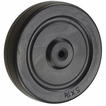 GRAINGER APPROVED Solid RBBR Wheel 5 190 lb., 26Y393