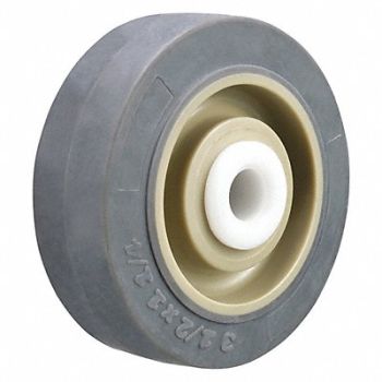 GRAINGER APPROVED Nonmark RBBR Tread Plastic Core Wheel, 26Y423