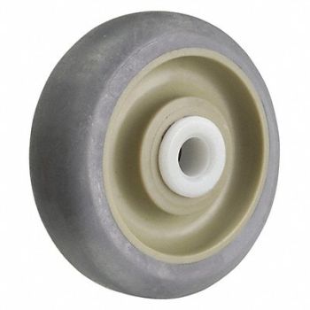 GRAINGER APPROVED Nonmark RBBR Tread Plastic Core Wheel, 26Y424