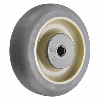GRAINGER APPROVED Nonmark RBBR Tread Plastic Core Wheel, 2LU27