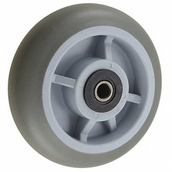 GRAINGER APPROVED Nonmark RBBR Tread Plastic Core Wheel, 26Y431
