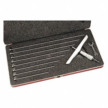 STARRETT Depth Micrometer 0 to 9 Range, 26Z113