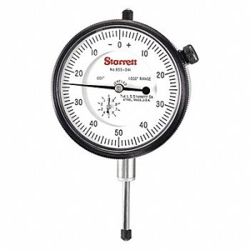 STARRETT Dial Indicator AGD 3 Range 0 to 1, 26Z582