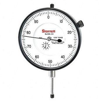 STARRETT Dial Indicator AGD 4 Range 0 to 1, 26Z677