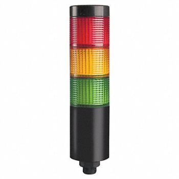 DAYTON Tower Light 56mm Steady Flash Red Ylw Gr, 26ZT36