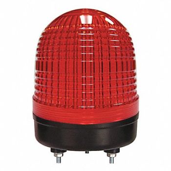 DAYTON Warning Light Red LED Stud, 26ZT55