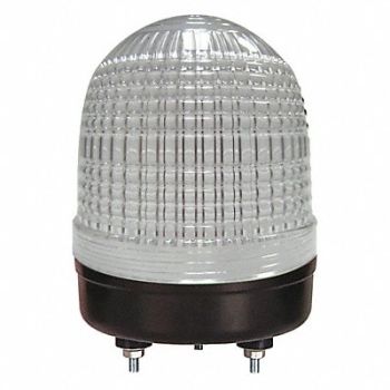 DAYTON Warning Light Clear LED Stud, 26ZT59