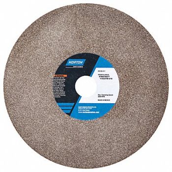 NORTON Grinding Wheel 8 in Dia AO 60/80G Brown, 26ZV77