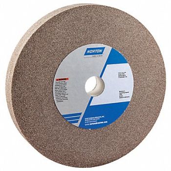 NORTON Grinding Wheel 10 in Dia AO 60 G Brown, 26ZV85