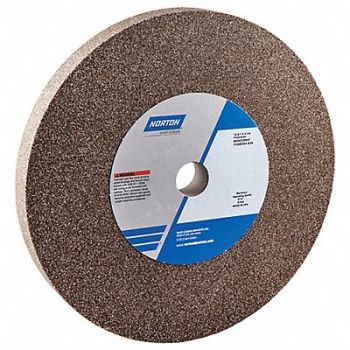 NORTON Grinding Wheel 12 in Dia AO 46 G Brown, 26ZV88