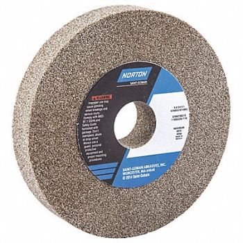 NORTON Grinding Wheel 5 in Dia AO 60/80G Brown, 26ZV95