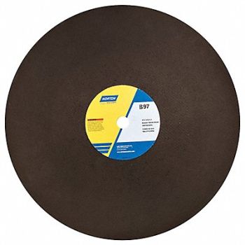 NORTON Cut-Off Wheel 20 in Dia AO 24 G PK10, 26ZW07