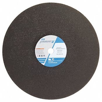 NORTON Cut-Off Wheel 16 in Dia ZA/AO 24G Black, 26ZW22