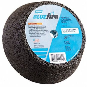 NORTON Flaring Cup Grinding Wheel ZA 6 in Dia, 26ZX13