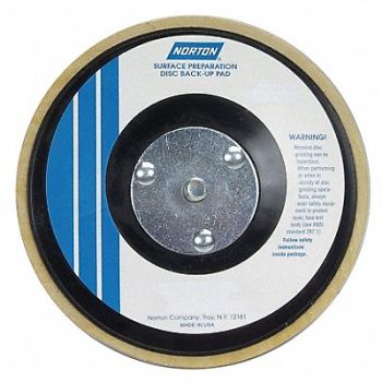 NORTON Hook/Loop Disc Backup Pd 4 1/2in Dia PK5, 26ZY93