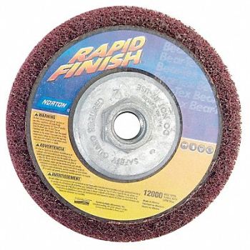 NORTON Non-Woven Dep Center Disc 4 1/2 in Dia, 26ZZ70