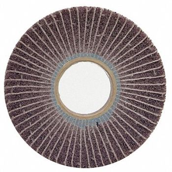 NORTON Flap Whl 6in.dia.x1in.W 120Grit AO PK4, 26ZZ74