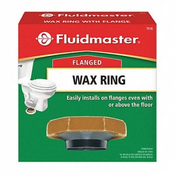 FLUIDMASTER Wax Toilet Bowl Gasket With Flange, 270H01