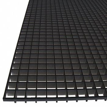 AMERICAN LOUVER Eggcrate Black Plastic PK5, 270H38