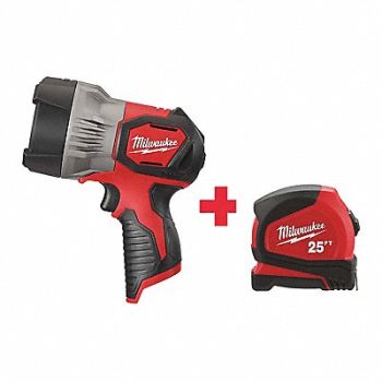 MILWAUKEE Cordless Spotlight Kit 12.0V LED, 270Y42