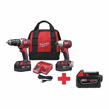 MILWAUKEE Cordless Combination Kit 2 Tools 18V DC, 270Y60