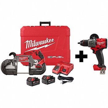 MILWAUKEE Deep Cut Band Saw M18 1/2 Drill/Driver, 388RY5
