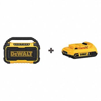 DEWALT Jobsite Bluetooth Speaker 12.0V Li-Ion, 272JN7