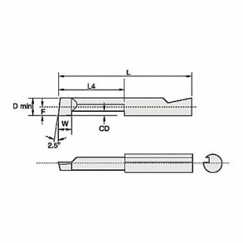 WIDIA A/B Grooving Insert AGD12504 CG5, 273TD5