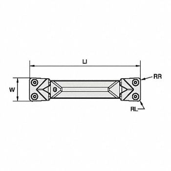 WIDIA Grooving/Parting Insert WMT-U-PH Carbide, 274EV2