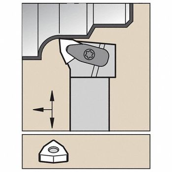 WIDIA Toolholder ISO D-Style Clamping, 274HC4