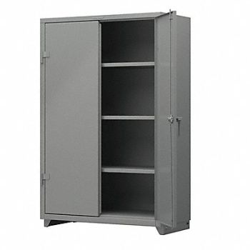 STRONG HOLD Storage Cabinet 75 x48 x24 Gray 3Shlv, 276ZJ4