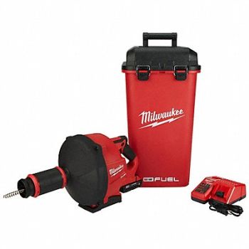 MILWAUKEE Drain Gun Kit Cordless 50 ft Max Run, 422W06