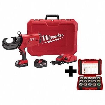 MILWAUKEE M18 750 MCM Crimper Kit 600 MCM Die Kit, 387HH4