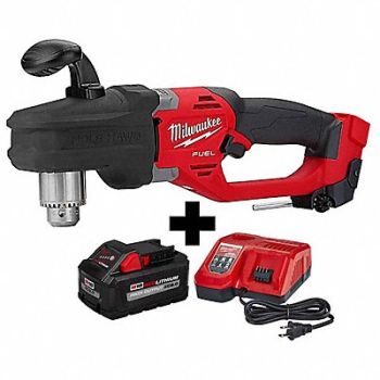 MILWAUKEE M18 FUEL Right Angle Drill M18 8.0 Kit, 387HJ3