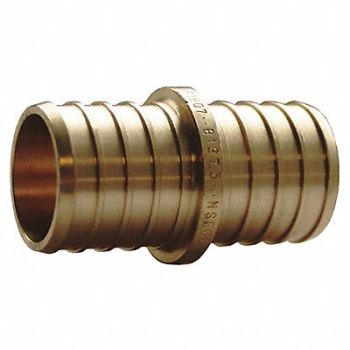 JONES STEPHENS Brass PEX Coupling Lead Free 1/2, 280C03