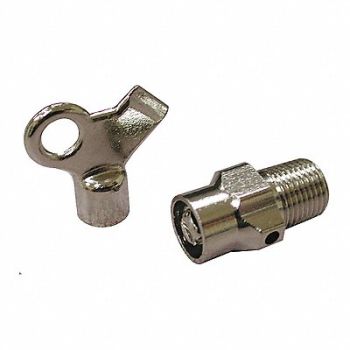 JONES STEPHENS Radiator Vent Valve with Key, 280D63