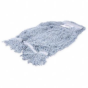 CARLISLE Mop Head 24 oz Lg 1/2 Band Blu PK12, 211Y58