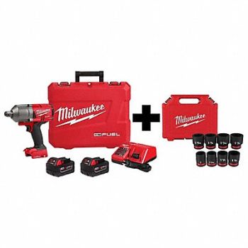 MILWAUKEE M18 ONE-KEY HTIW 3/4 w 8PC Socket Set, 385XN6