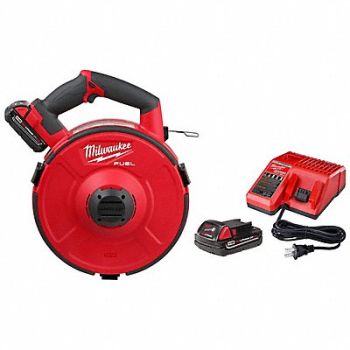 MILWAUKEE Fish Tape Kit 120 ft L 18 V 6.4 lb, 56HF54