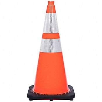 GRAINGER APPROVED Traffic Cone 5 lb Orange Cone Color, 53WN57