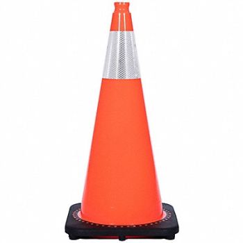 GRAINGER APPROVED Traffic Cone 7 lb Orange Cone Color, 53WN62