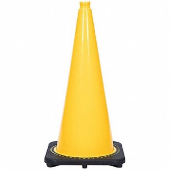 GRAINGER APPROVED Traffic Cone 7 lb Yellow Cone Color, 53WN63