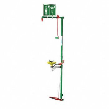 HUGHES SAFETY Combination Shower Floor Mount Galv, 287T67