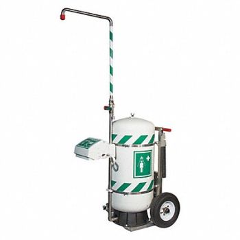 HUGHES SAFETY Portable Safety Shower and Eye/Face Wash, 34RU03