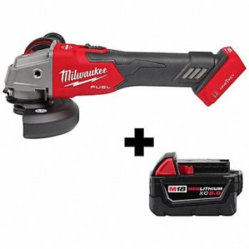 MILWAUKEE M18 4-1/2 /5 Grinder XC5.0 Bat Pack, 382YT0