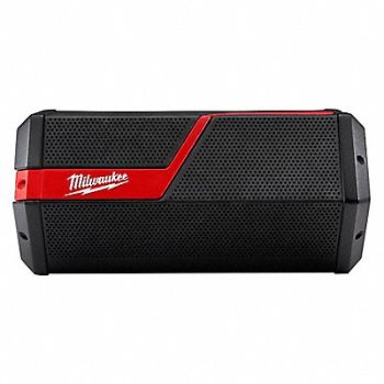 MILWAUKEE Wireless Jobsite Speaker Cordless Aux, 52WR82