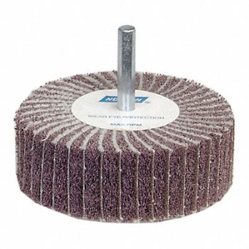 NORTON Flap Wheel 2 in Dia 1 in W Medium PK10, 28AA18